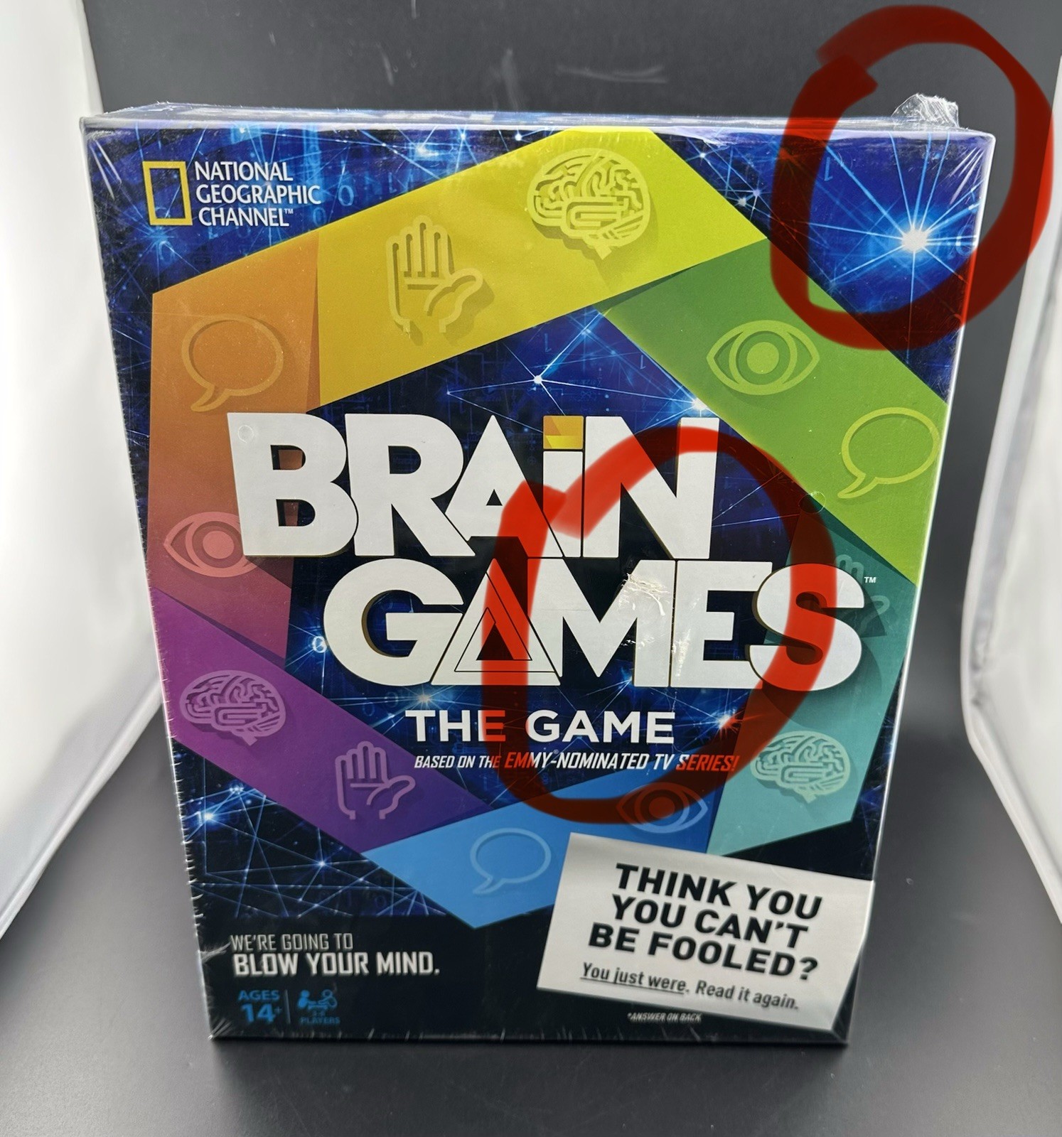 National Geographic : Brain Games The Game Ages 14+ 3-6 Players Board Game