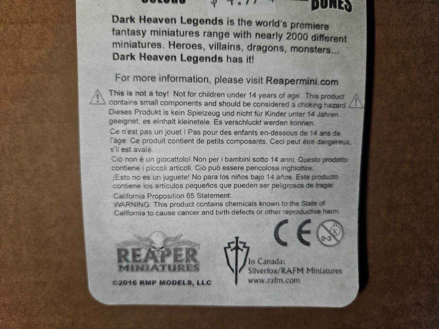 Dark Heaven Legends Reaper Miniatures Scarlet Lotus Female Monk Figure