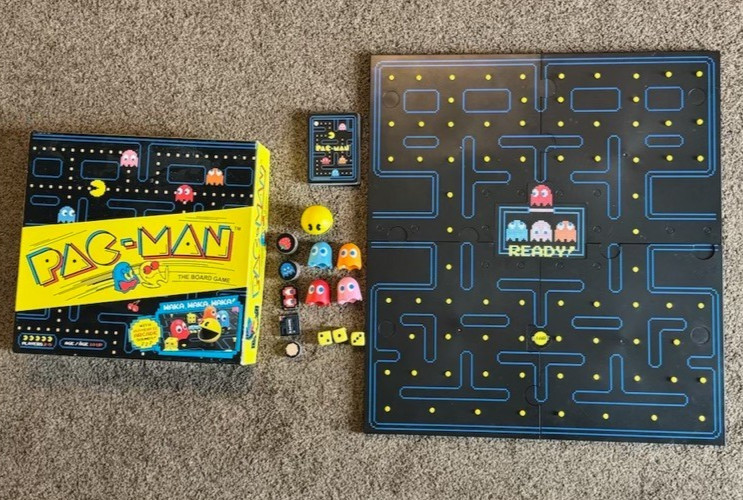 Pac-Man The Board Game Complete – Tested – Classic With Authentic Arcade Sounds!