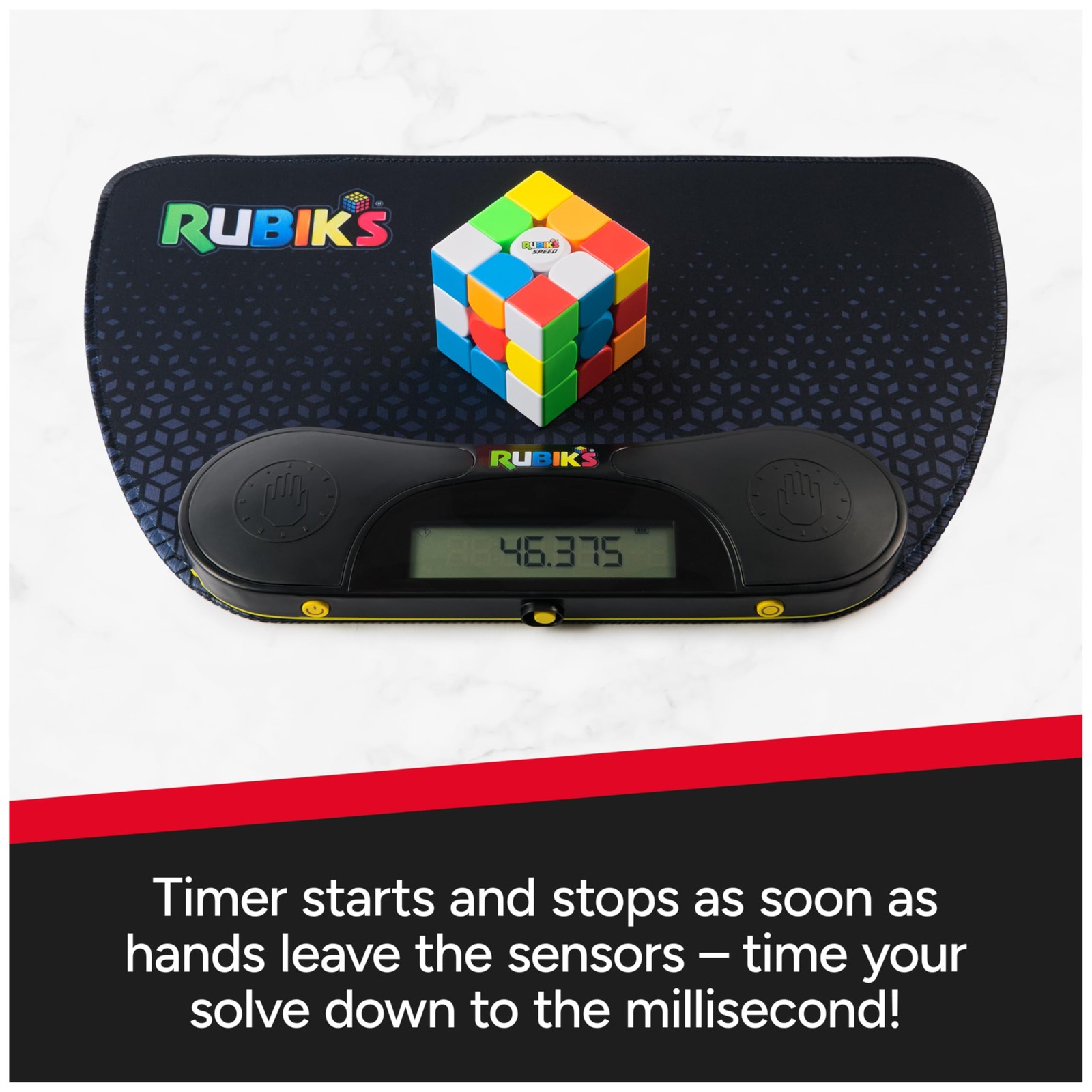 Rubik s Cube Speed Timer Mat Ergonomic Display Competitive Speedcubing Device