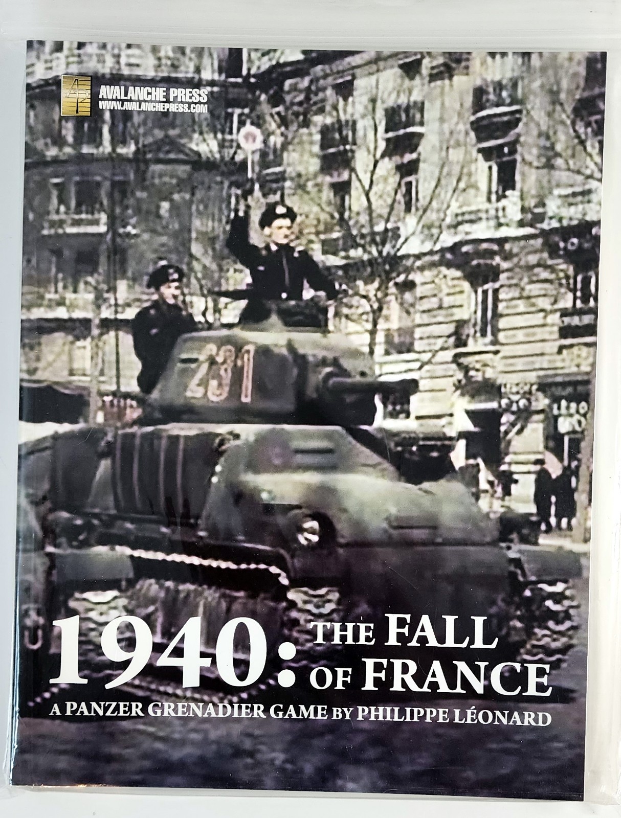 1940 The Fall Of France Panzer Grenadier Board Game NEW Zip Lock Avalanche Press