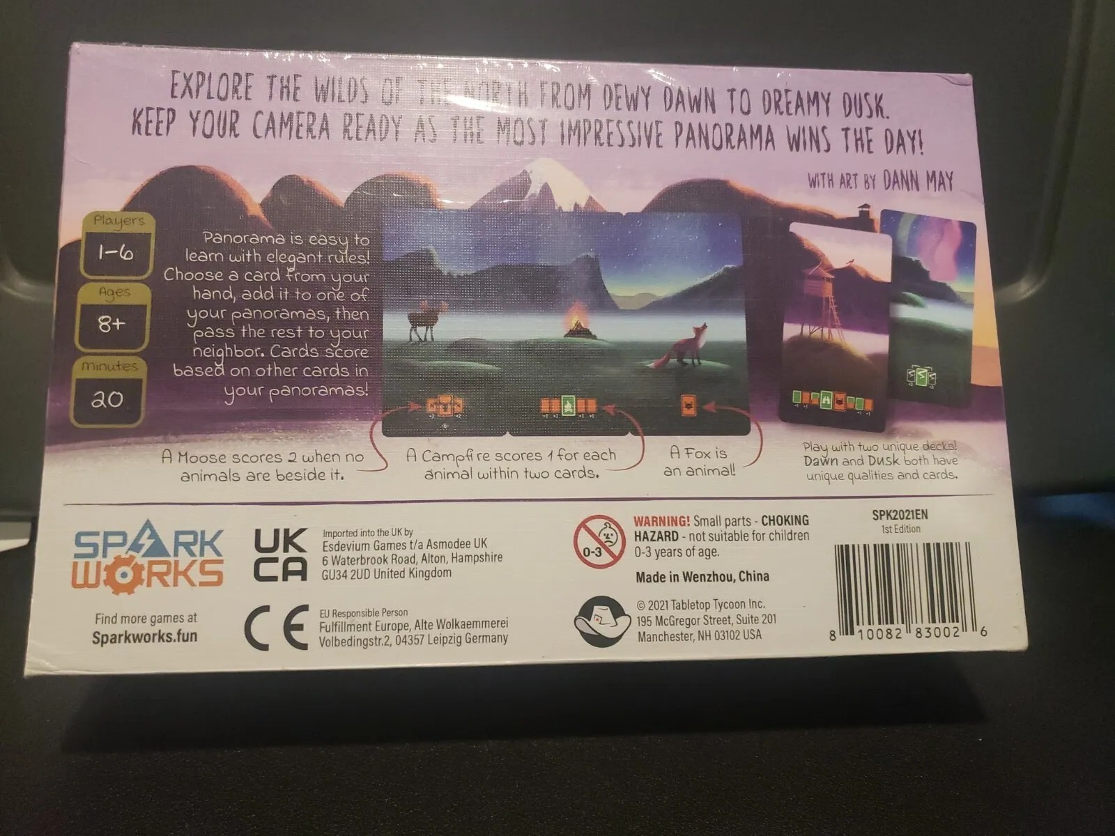 Panorama 2021 Spark Works Strategy Card Game Gorgeous Artwork Ages 8+ NEW