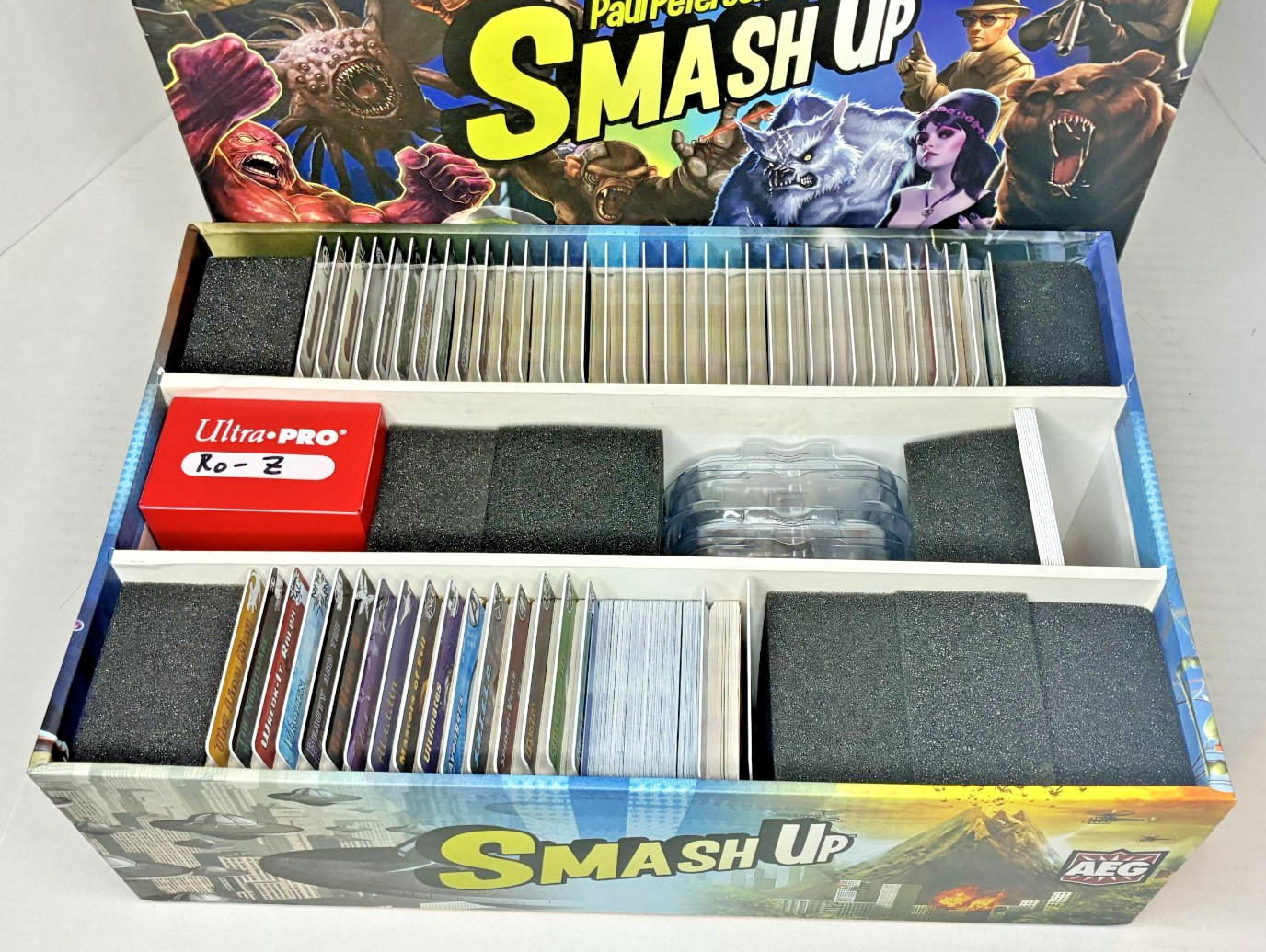 Smash Up Big Geeky Box Paul Peterson 2014 + 8 Expansions Marvel Disney Monster