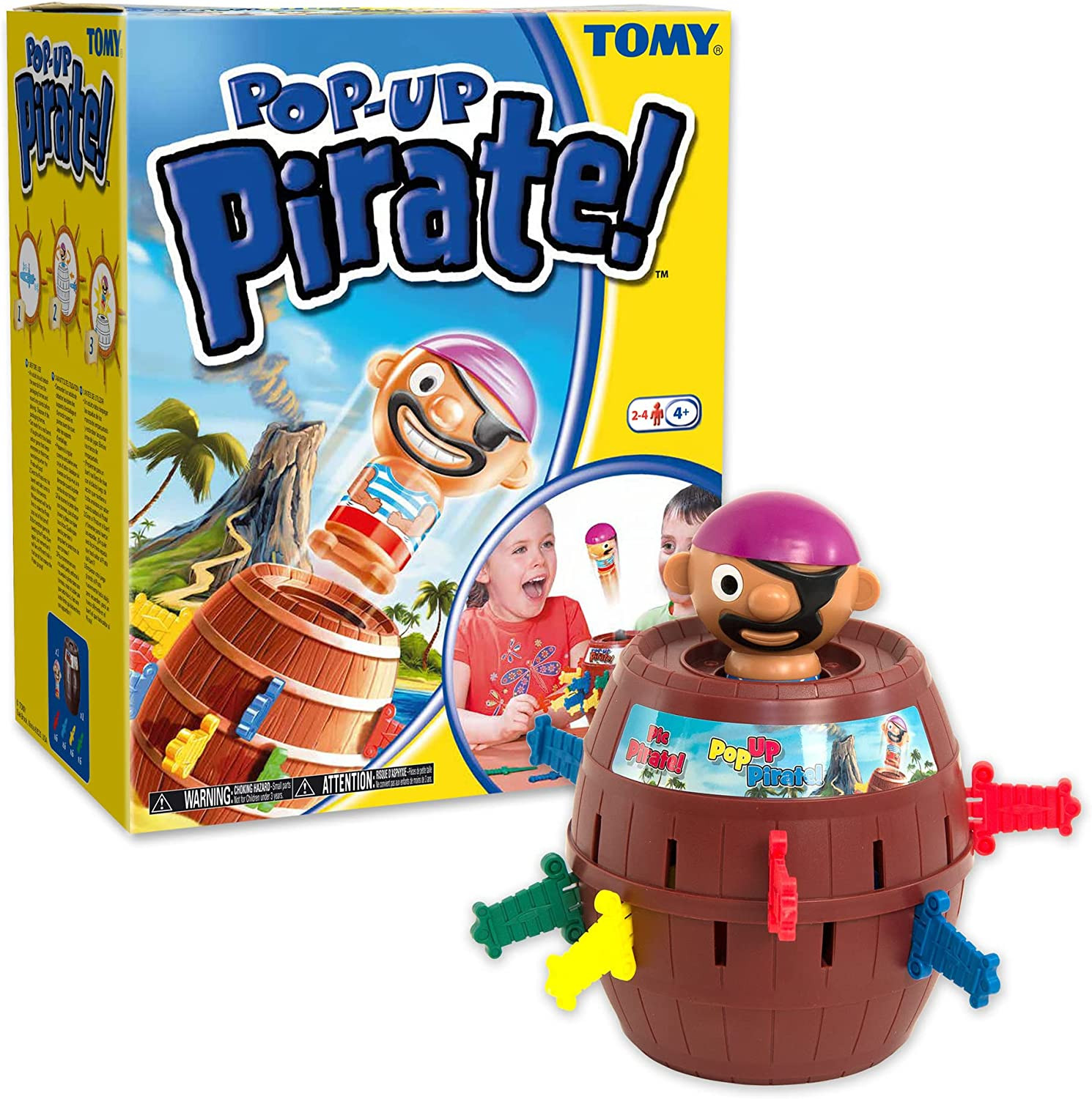 TOMY Pop-Up Pirate Board Game – Fun Family Game Night Activity for Kids Ages 4+