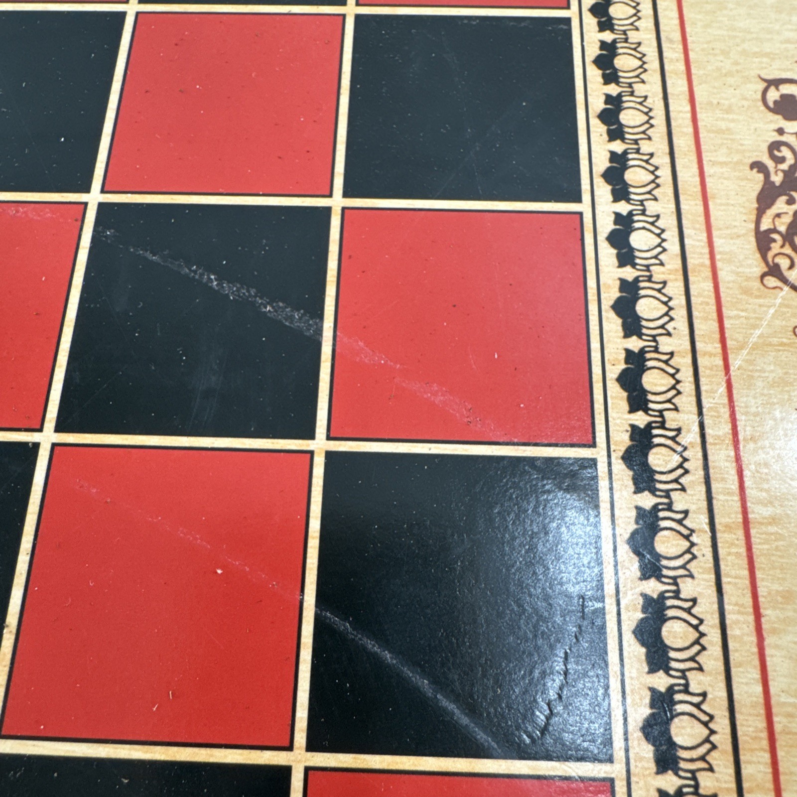 Carrom Gameboard Board Game 26×26 inch with 2 cue sticks and bag of pieces