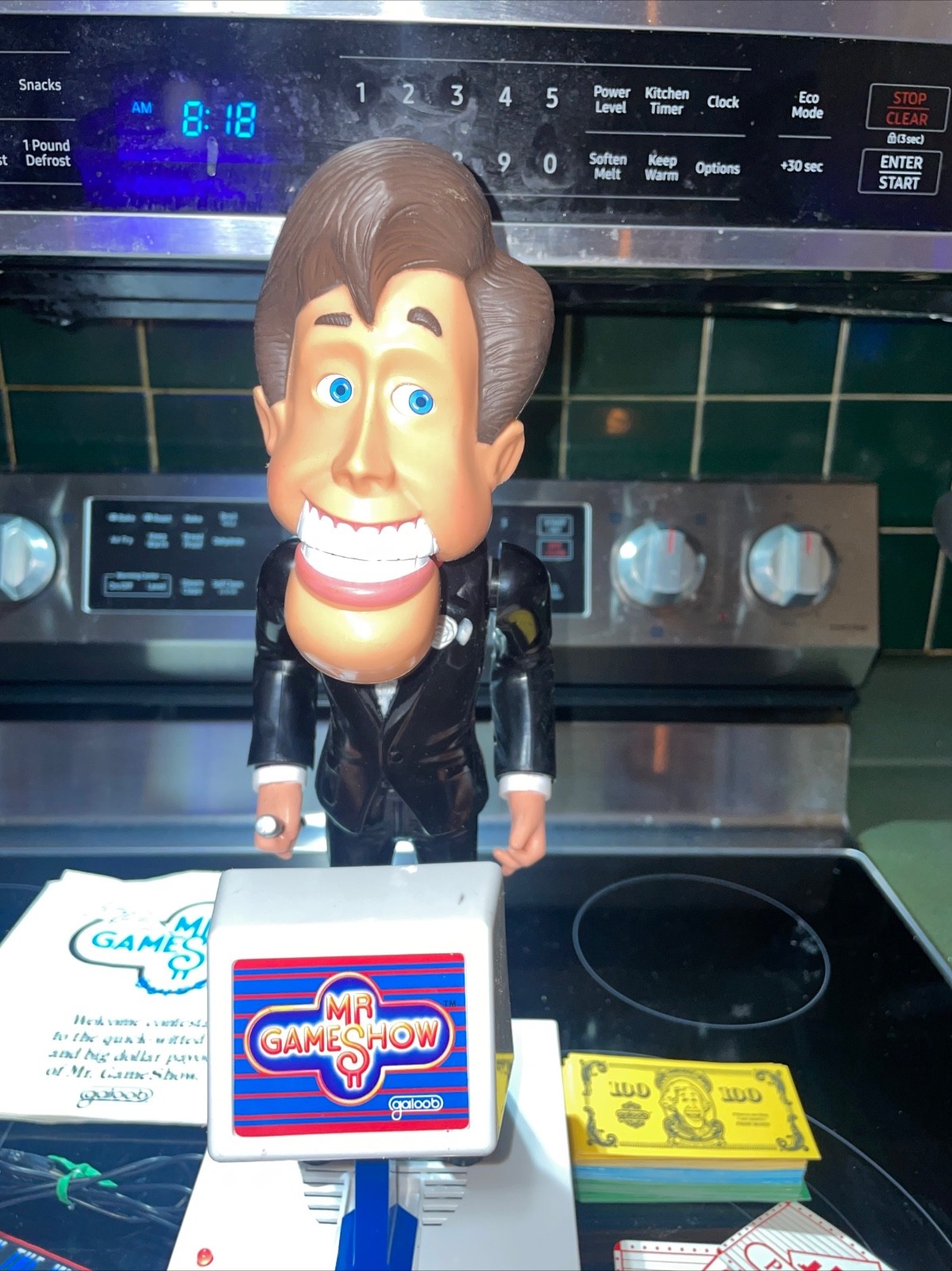Vintage 1987 Mr. Game Show Gus Glitz Electronic Talking Game Galoob Complete