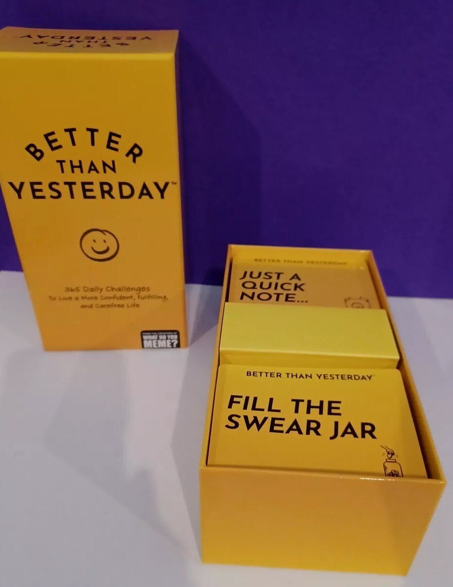 GAME- Better Than Yesterday-365 Daily Challenges-MEME-2022- Pre-owned/ Complete