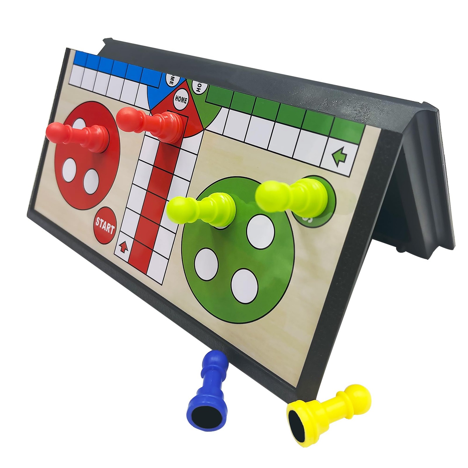 Magnetic Ludo Travel Board Game Set, Folding Design and Light-Weight, Gift for K