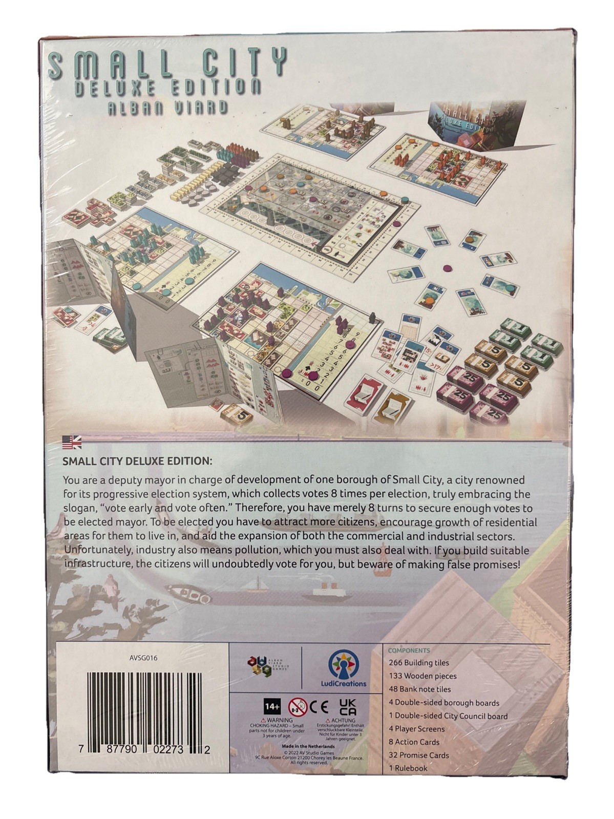 Small City Deluxe Edition+Winter Expansion. Brand New. Made In Netherlands. 14+