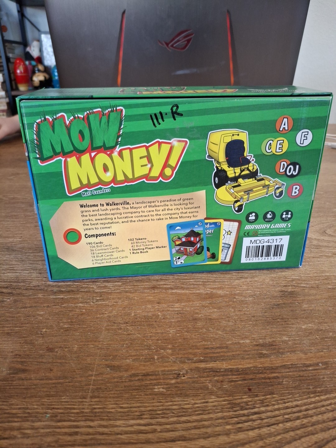 Mayday Games MOW MONEY Game by Matt Saunders 100% Complete Economy Game