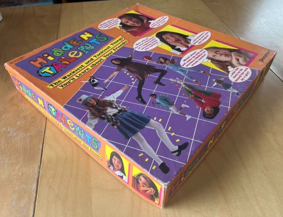 Hidden Talents Board Game 1994 Pressman Sleepover Teen Girl Party — COMPLETE!!!