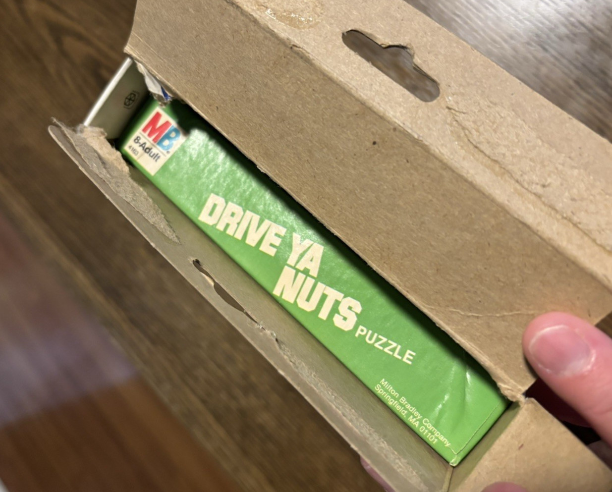 Drive Ya Nuts Vintage 1987 Milton Bradley Puzzle Travel Game Brain Teaser Box