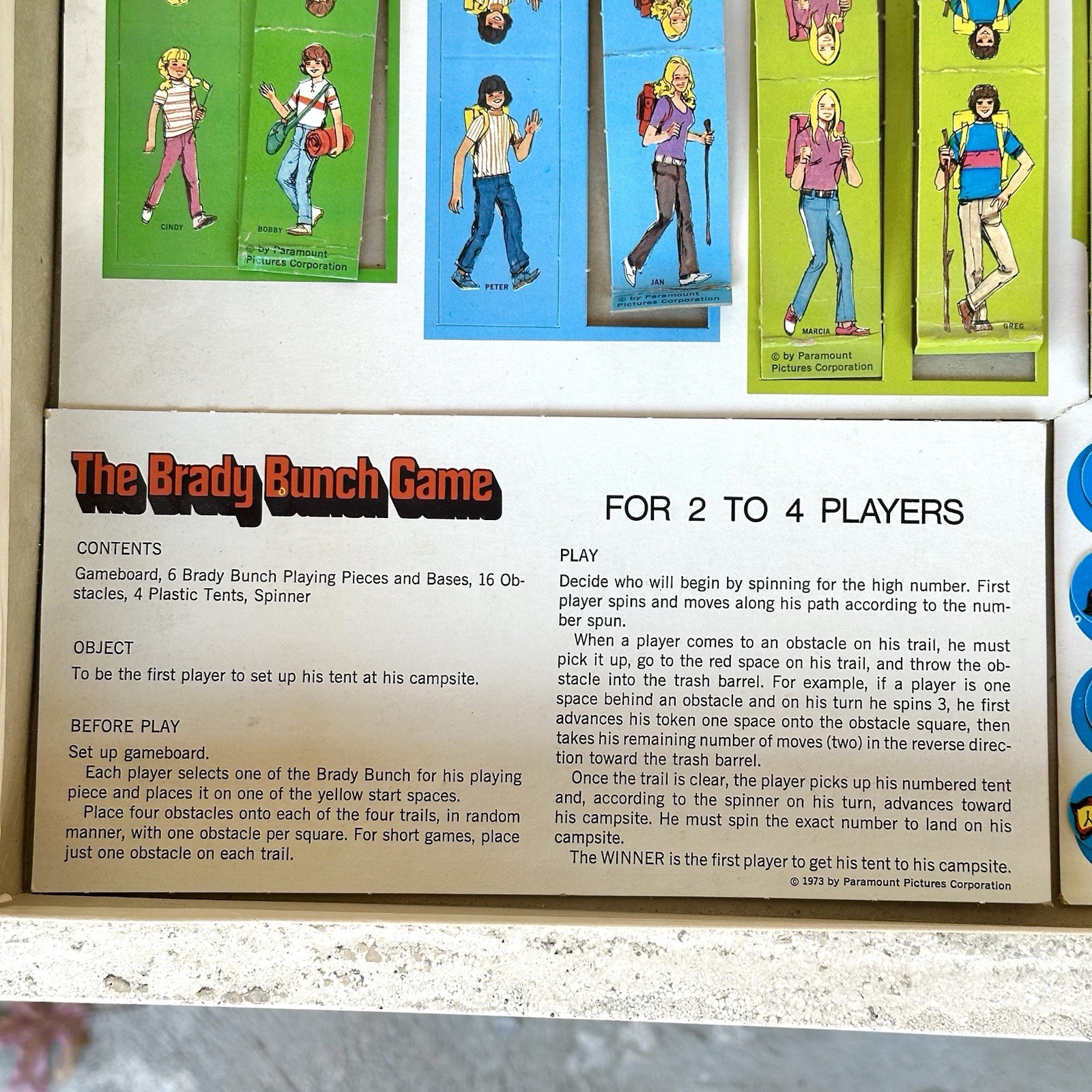 VIntage~The Brady Bunch Game (1973)~Complete~As-Is Condition~Rare