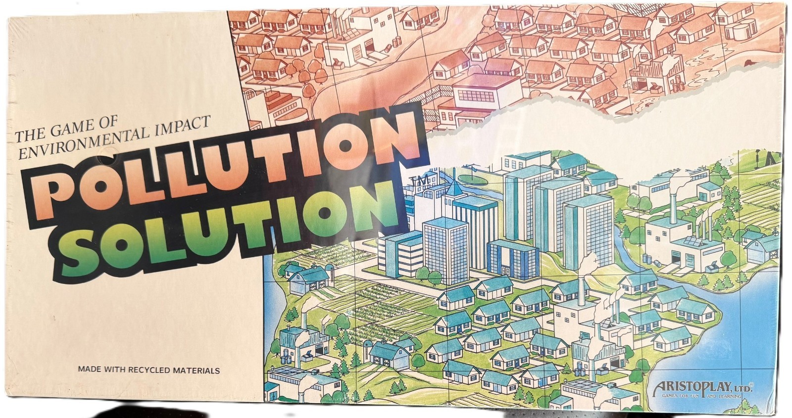 Pollution Solution Environmental Board Game (Vintage 1989 Aristoplay) BRAND NEW