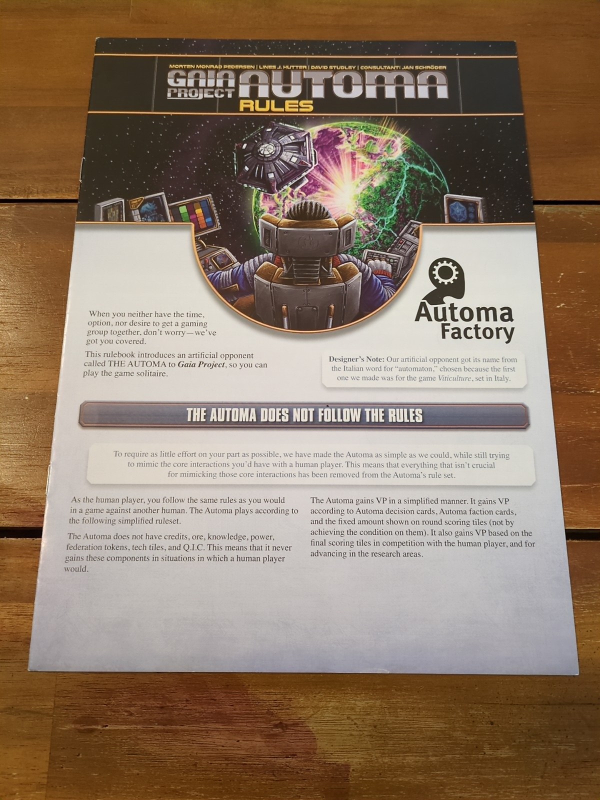 *Missing 1 Piece* Gaia Project Board Game With Folded Insert Z-Man Games