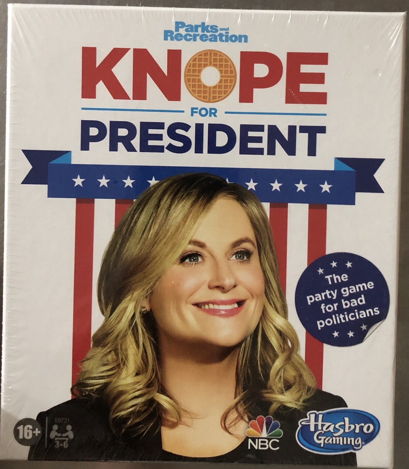 PARKS and RECREATION Knope For President Party Card Game Hasbro SEALED NEW