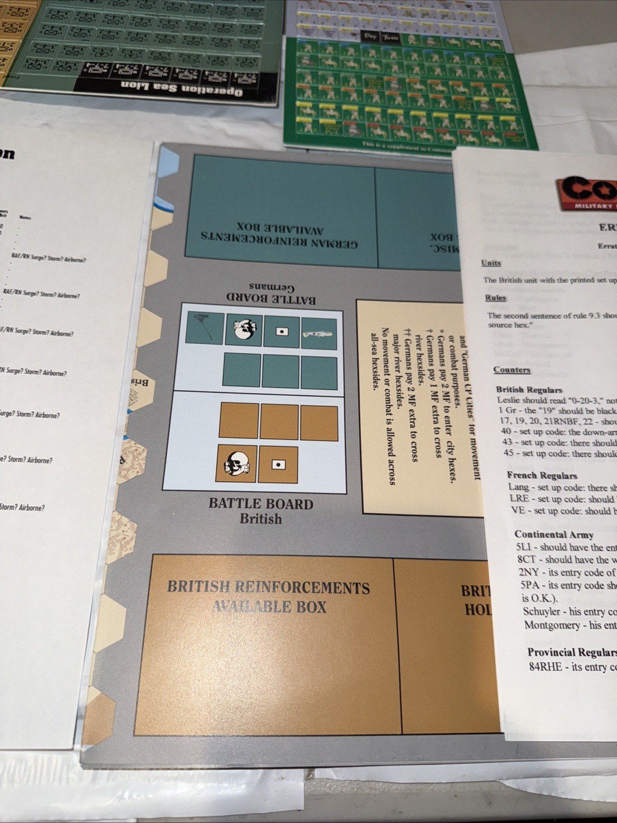 Command Magazine Issue 45: Game Supplement: Operation Sea Lion/Yarmuk: Unpunched