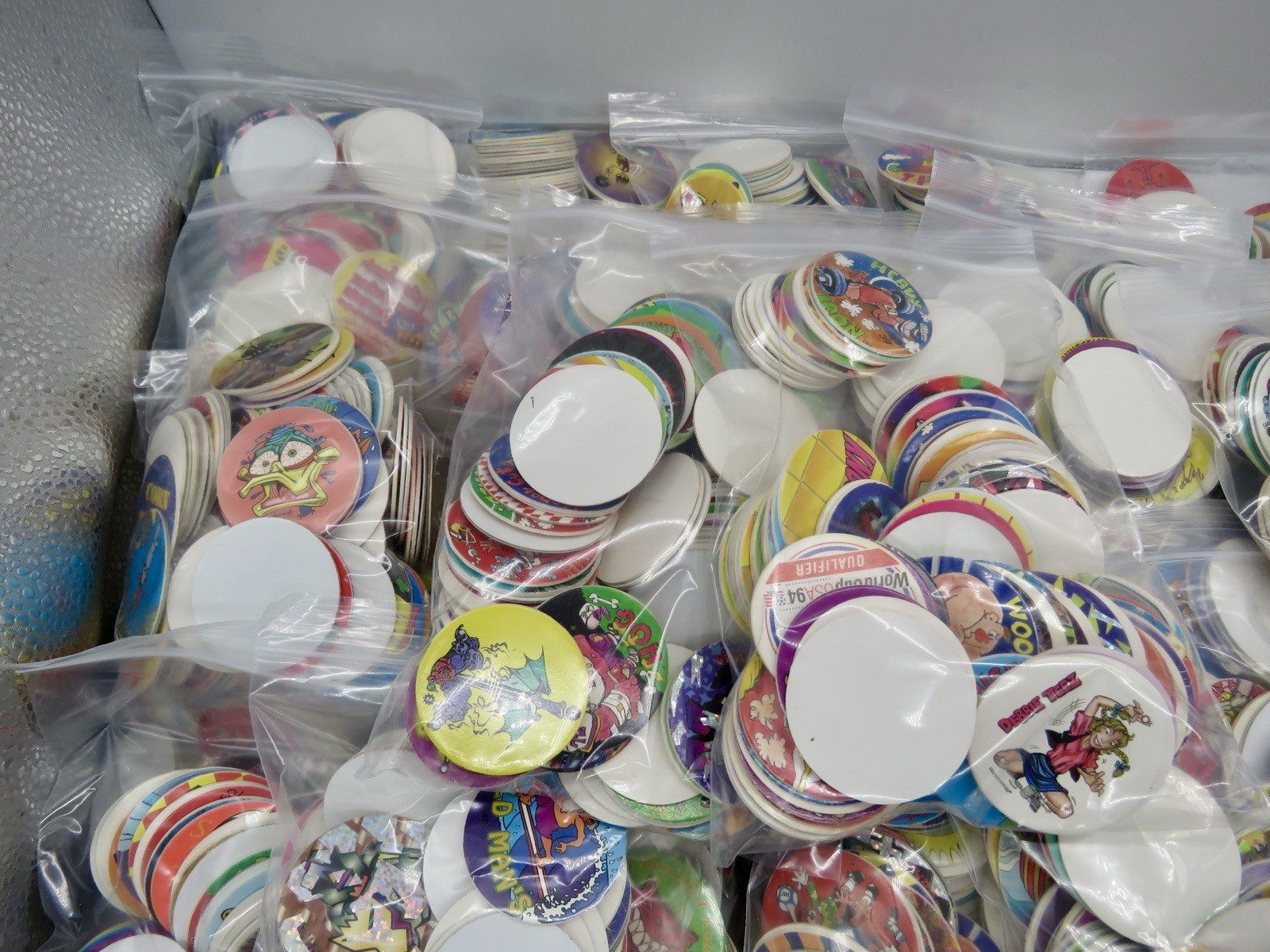 Lot of 100 Pogs Unbranded And Branded.