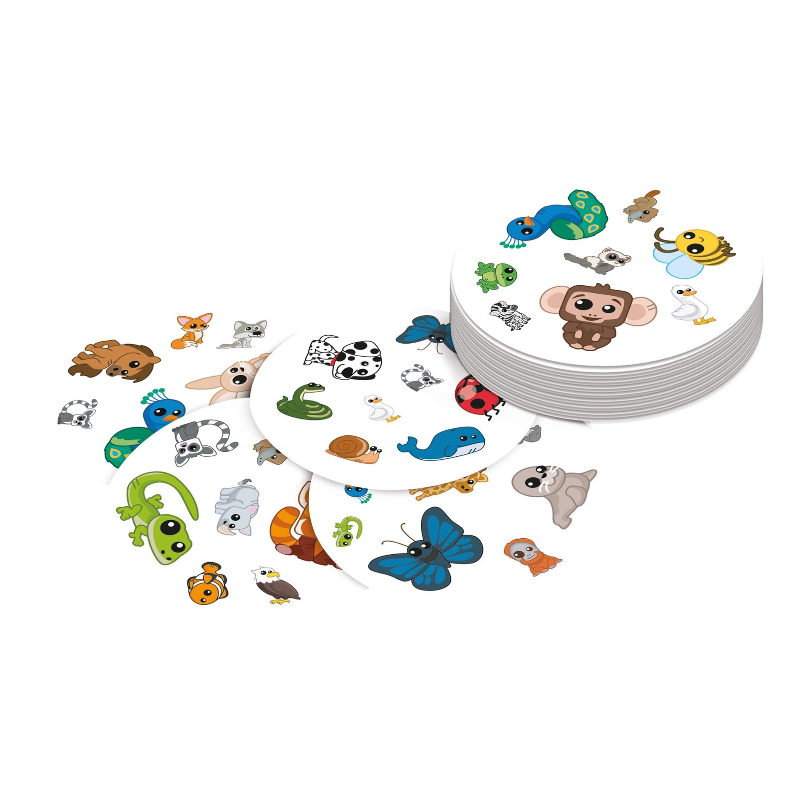 Animal Themed Card Game Spot It Fast Paced Fun For 2 To 8 Players Eco Friendly