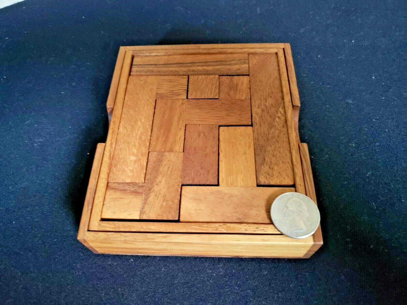 Two Level Puzzle, made with Exotic Monkey Pod Wood from Thailand