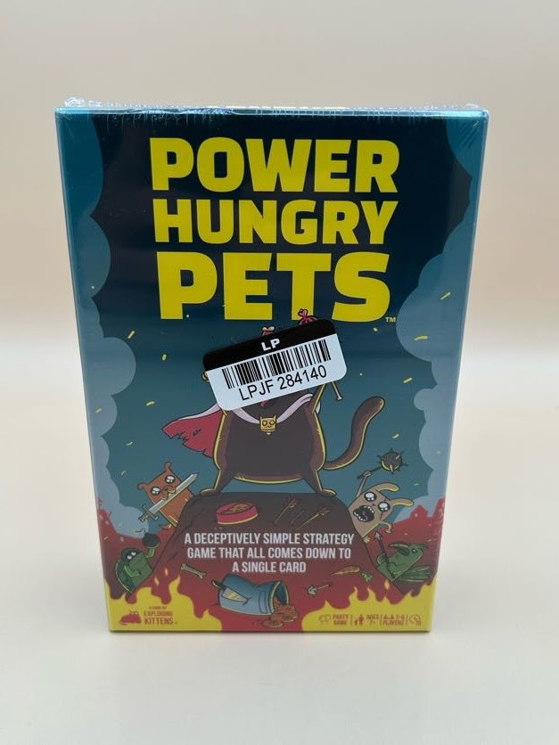 Power Hungry Pets Card Game – Ages 7+, 2-4 6 Players – New Sealed In Package