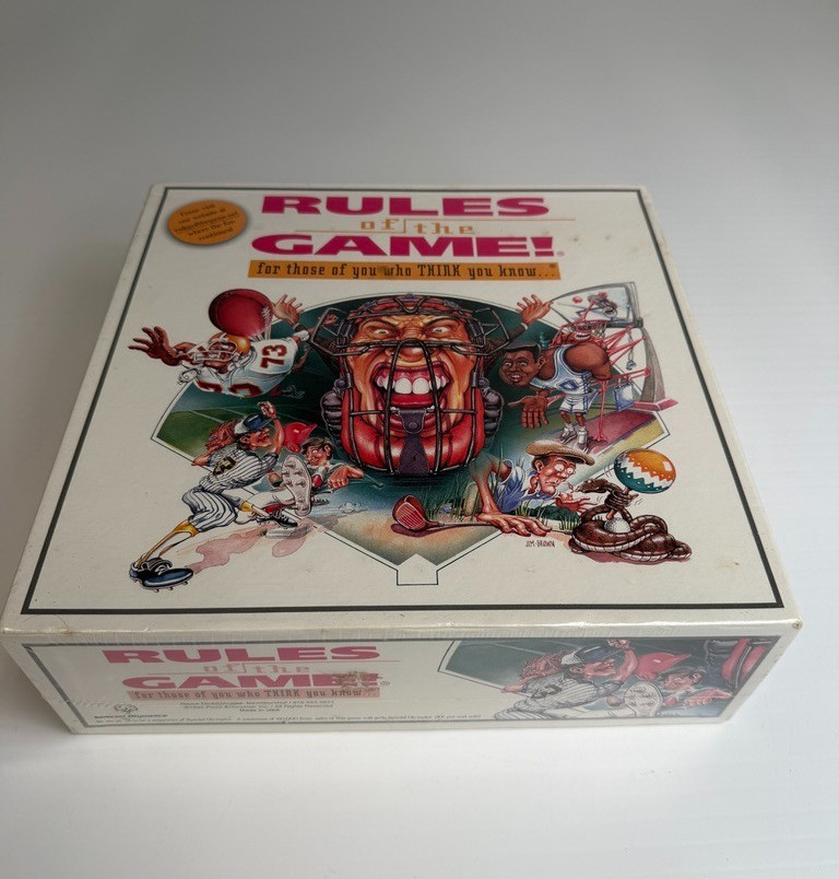 Vintage Rules Of The Game Board Sport Play Collect School Work Party Made USA Ni