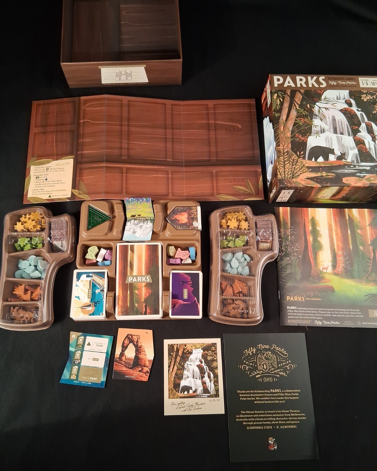 Parks Board Game by Keymaster & Henry Audubon National Parks