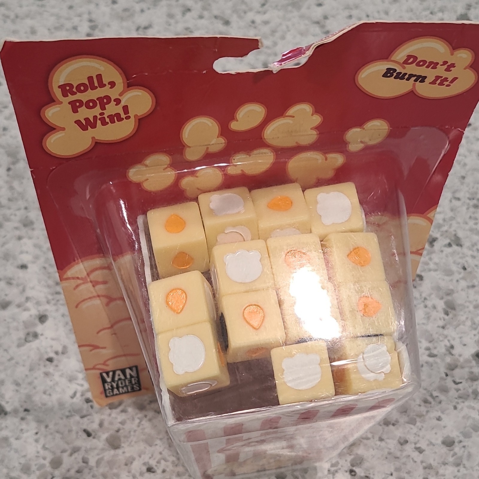 Van Ryder Games Popcorn Dice Fast & Fun Dice Rolling Game Food & Cooking Theme