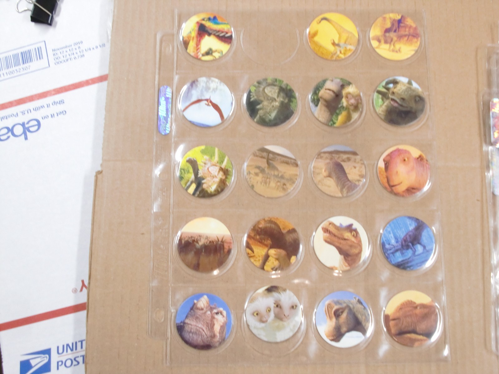 POGS/MILKCAPS DISNEY’S “DINOSAUR” BY MAGIC BOX INT. HAVE 88 OF 105 NEEDED