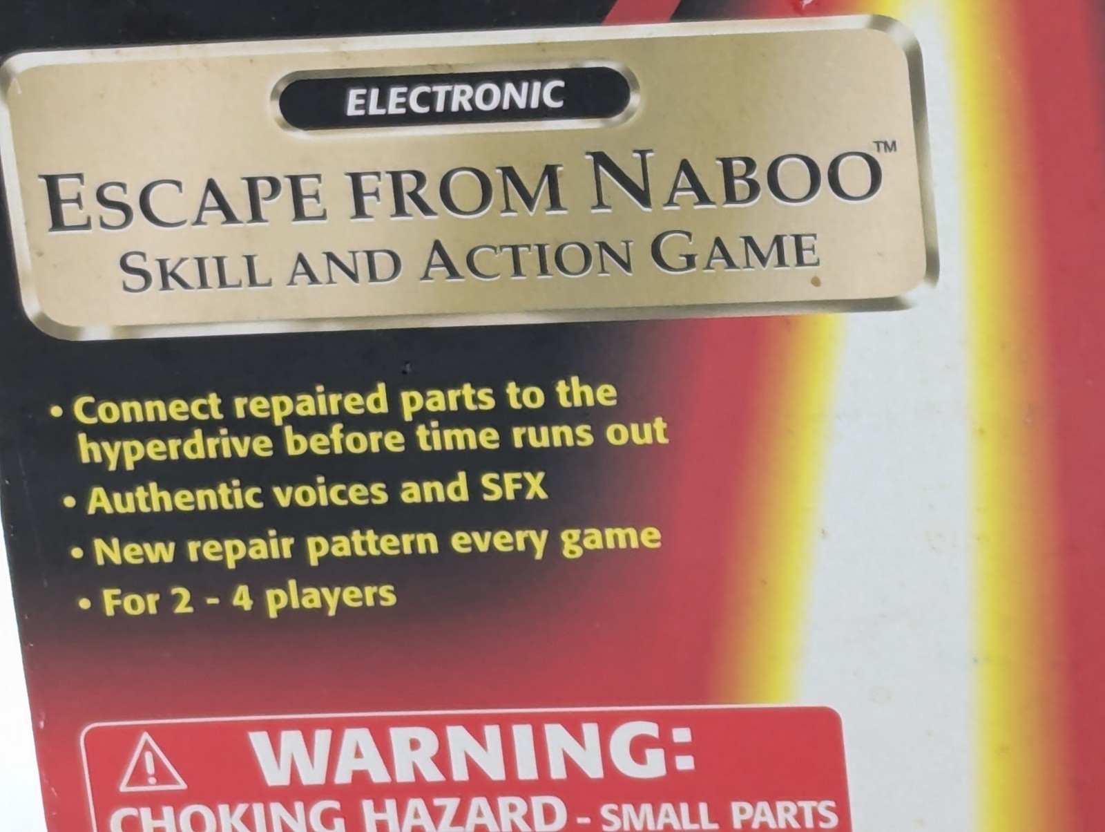 1999 Star Wars Episode 1 “Escape from Naboo” Electronic Skill and Action Game