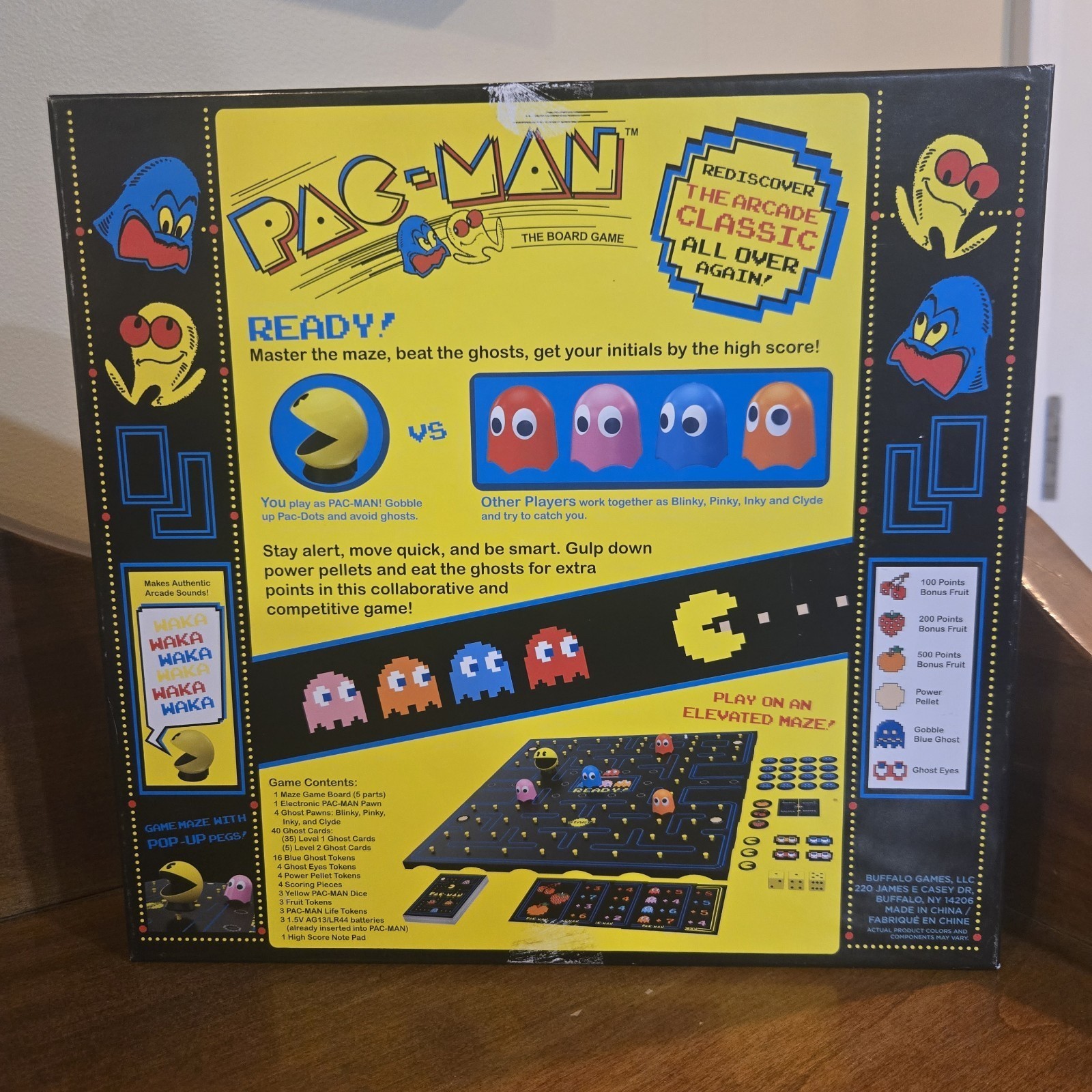 Pac Man The Board Game Classic Arcade Table Top Game 100% Complete
