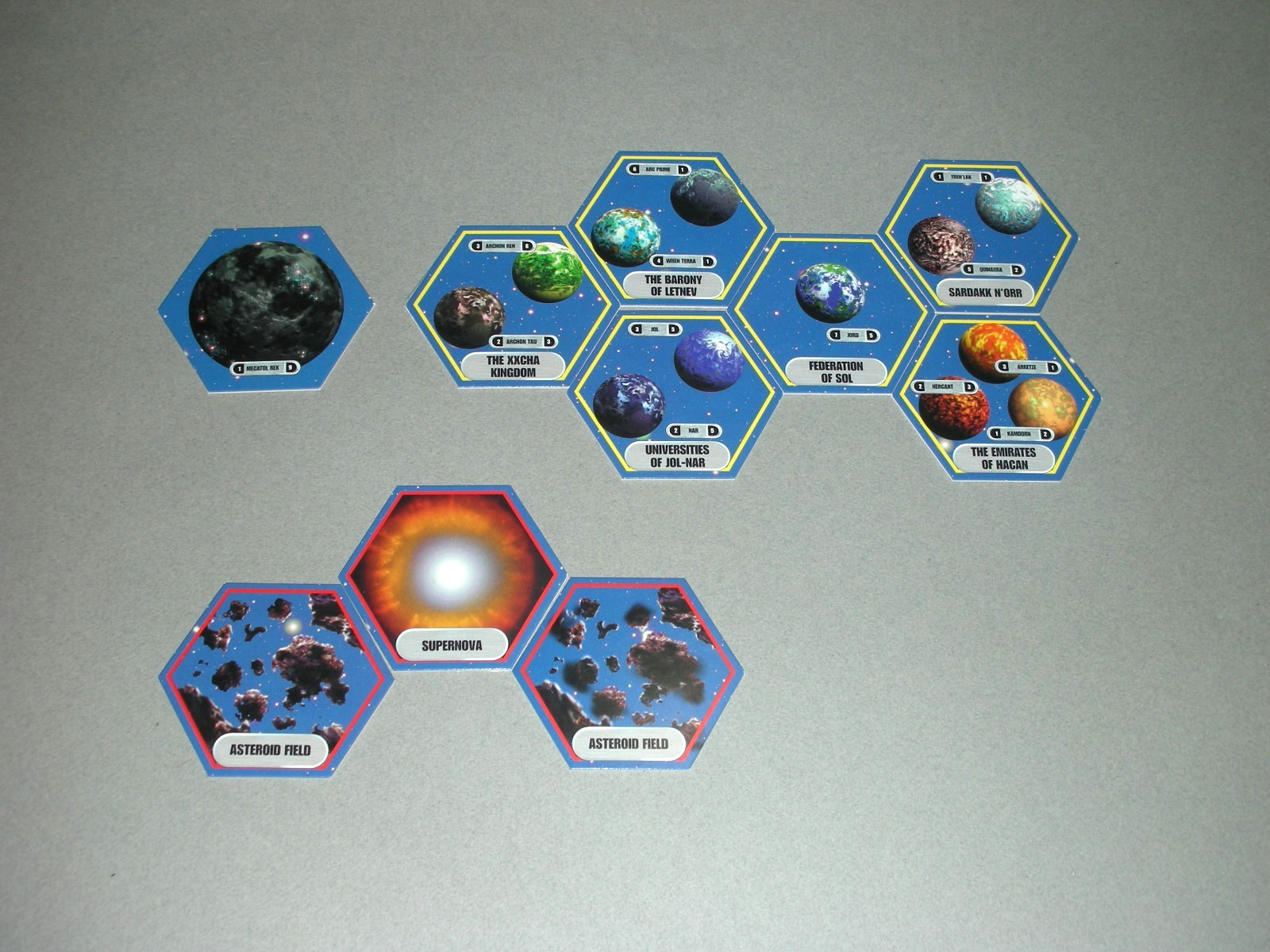 2000 FFG Twilight Imperium 2nd Edition Board Game PARTS ONLY – Hex Tile (39 PCS)