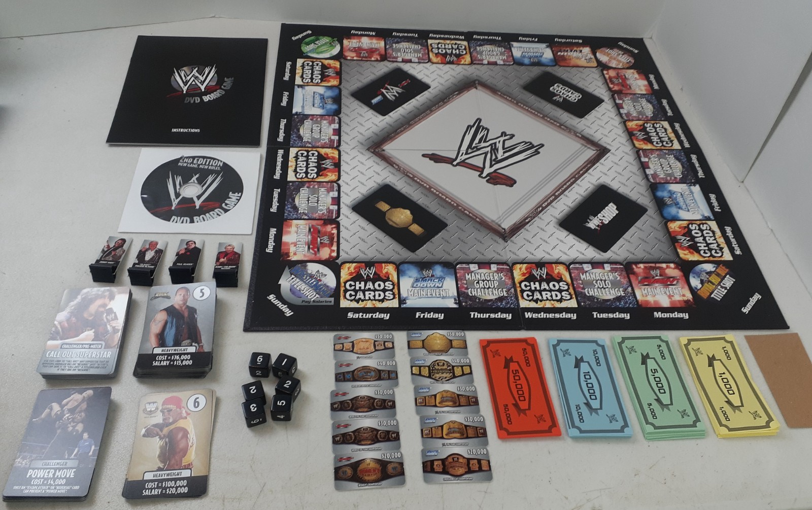 WWE DVD Board Game Wrestling 2nd Edition SBG Raw Smackdown 2006 COMPLETE 426