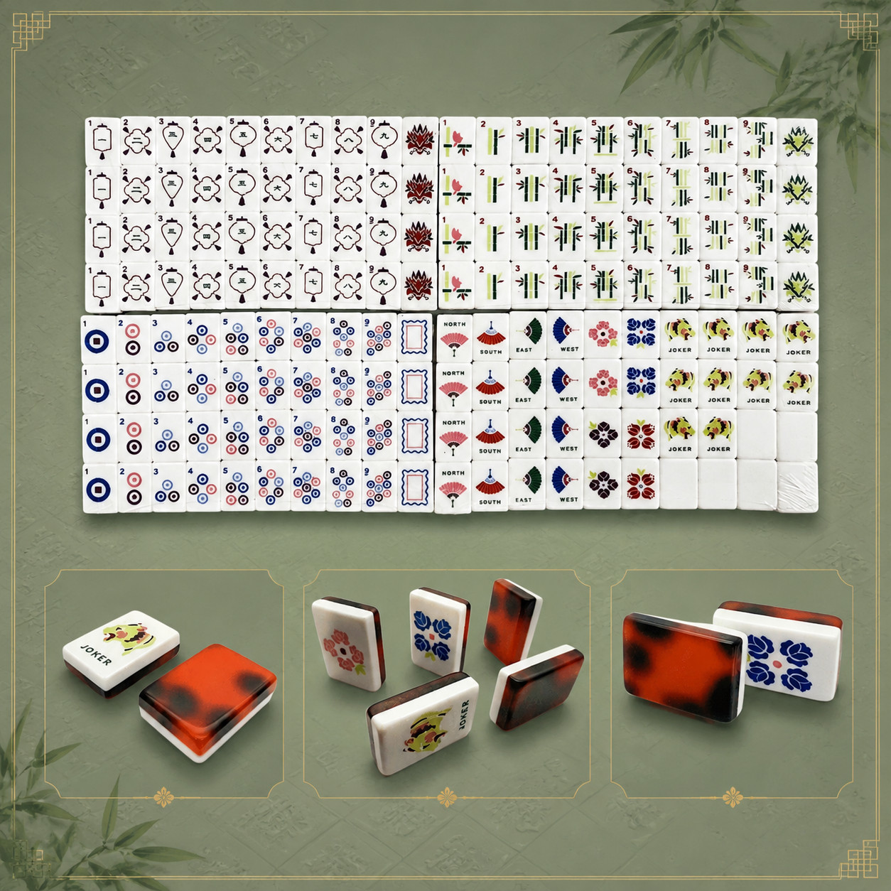 Luxury Mahjong Tile Set 160PCS – Full American Standard Game Pack