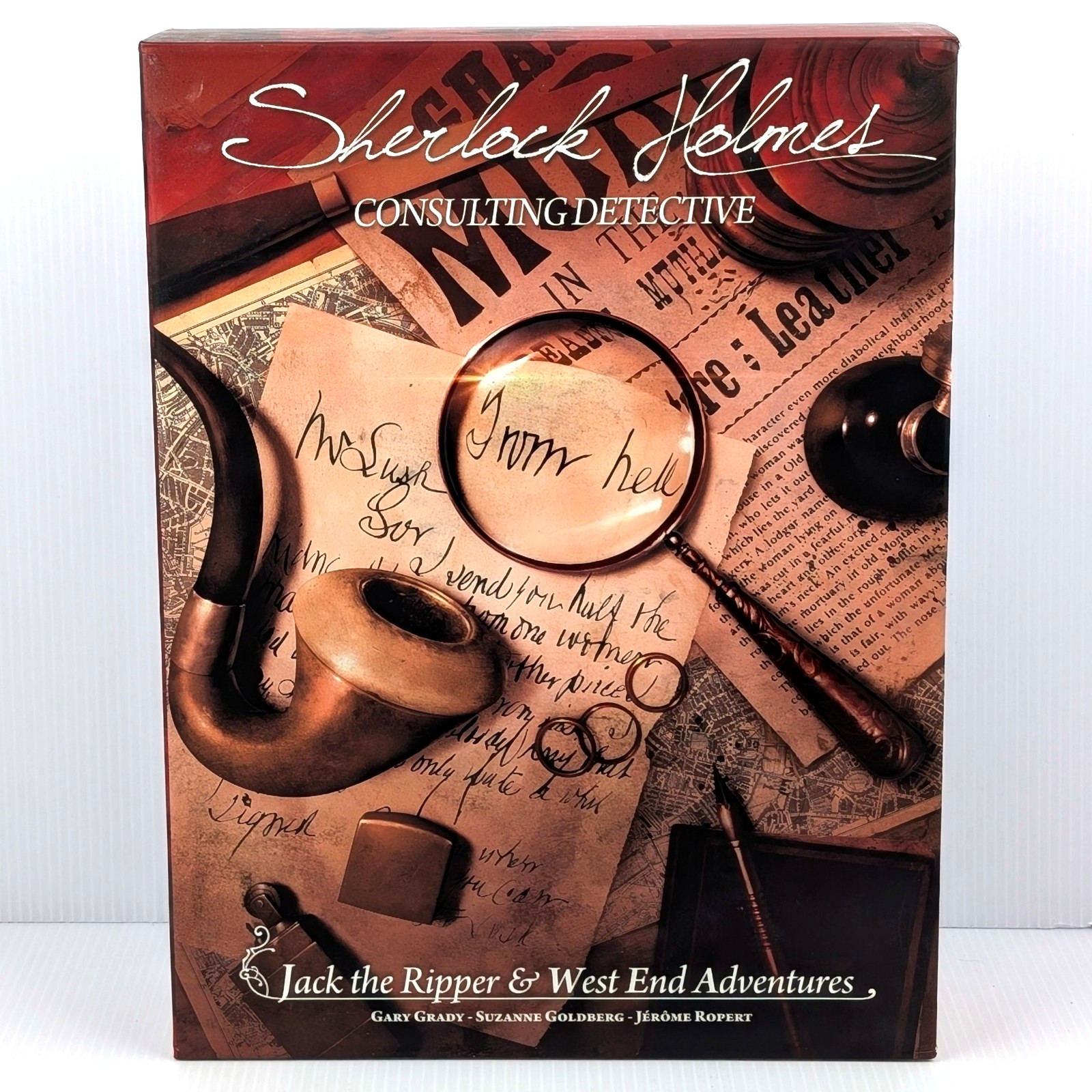 Sherlock Holmes Consulting Detective Jack the Ripper Board Game 100% COMPLETE