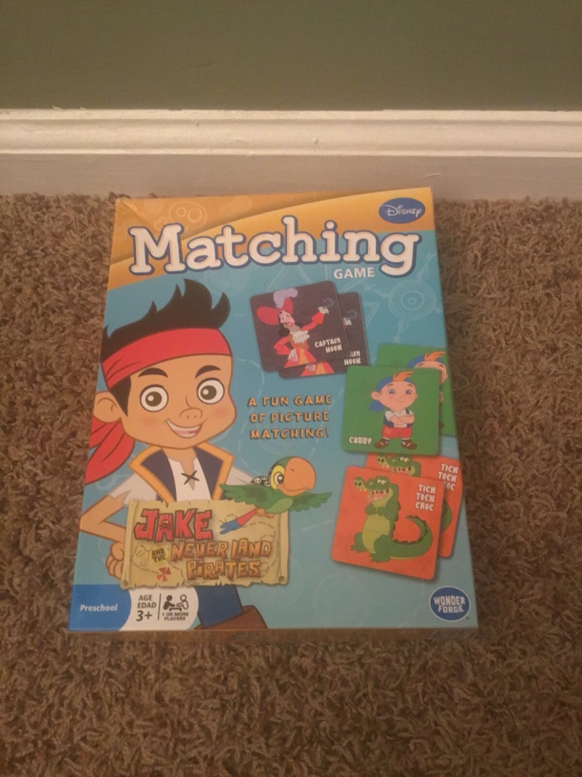 2014 Wonder Forge Disney Jake & The Never Land Pirates Matching Game Complete