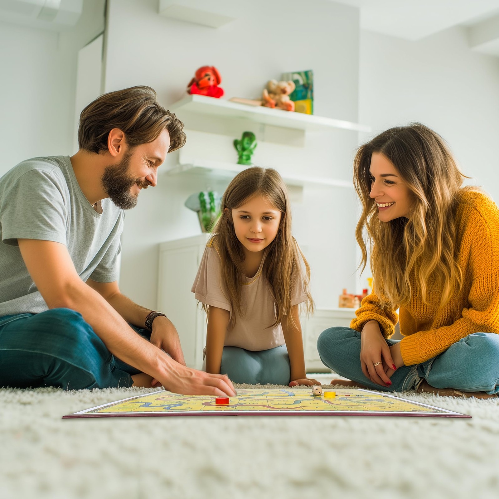 Classic Snakes and Ladders Board Game – Foldable Family Board Game with Dice …