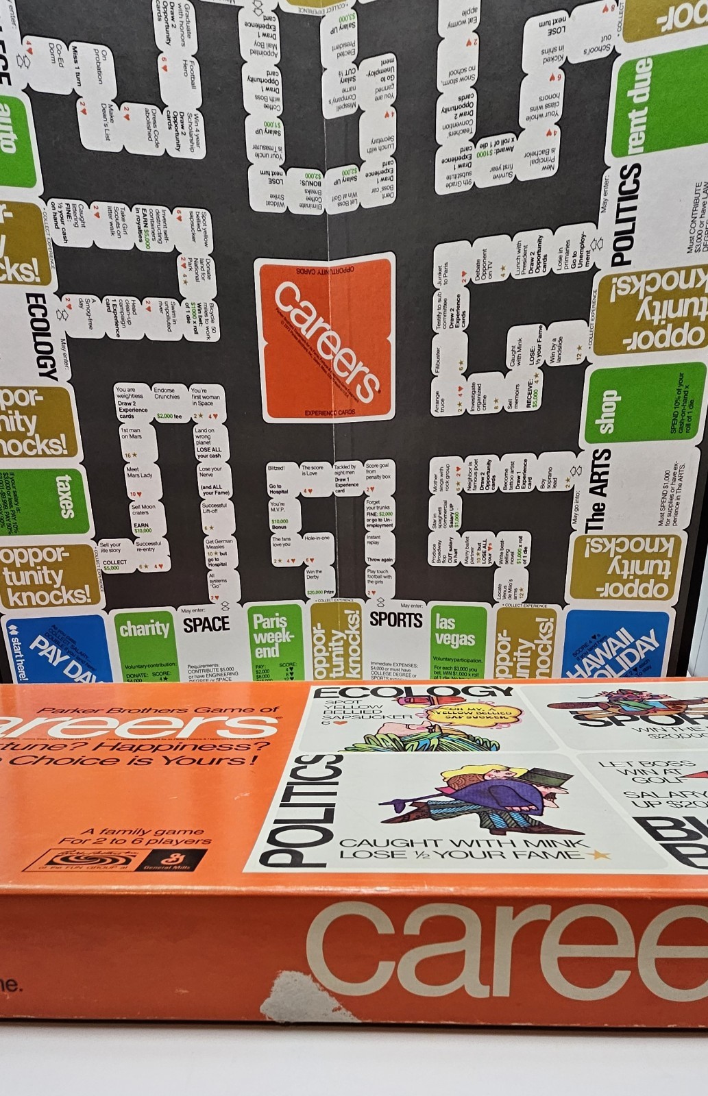 Vintage 1971 Careers Board Game Parker Brothers 100% Complete 1970s Retro Toy