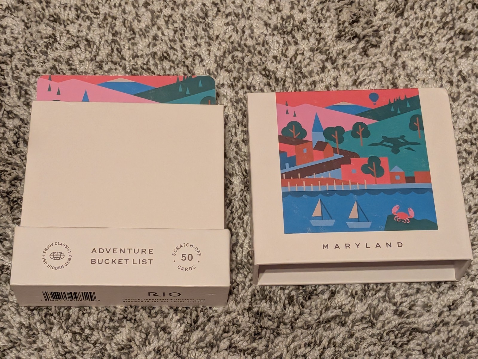 State of Maryland Adventure Bucket List: 50 Scratch-Off Cards Free Ship OPEN BOX