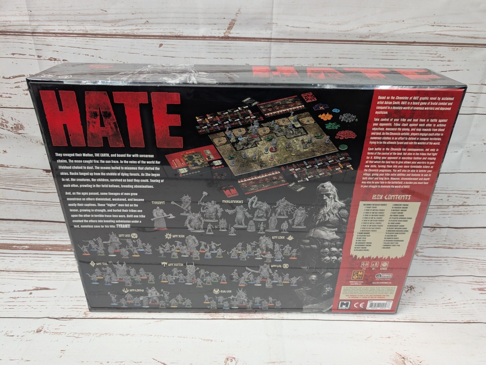Hate Board Game Adrian Smith Brutal Skirmish Miniatures Combat Apocalyptic NIS