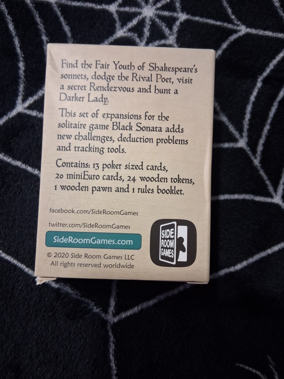 Black Sonata + Fair Youth Boardgame Card Game Kickstarter Deluxe
