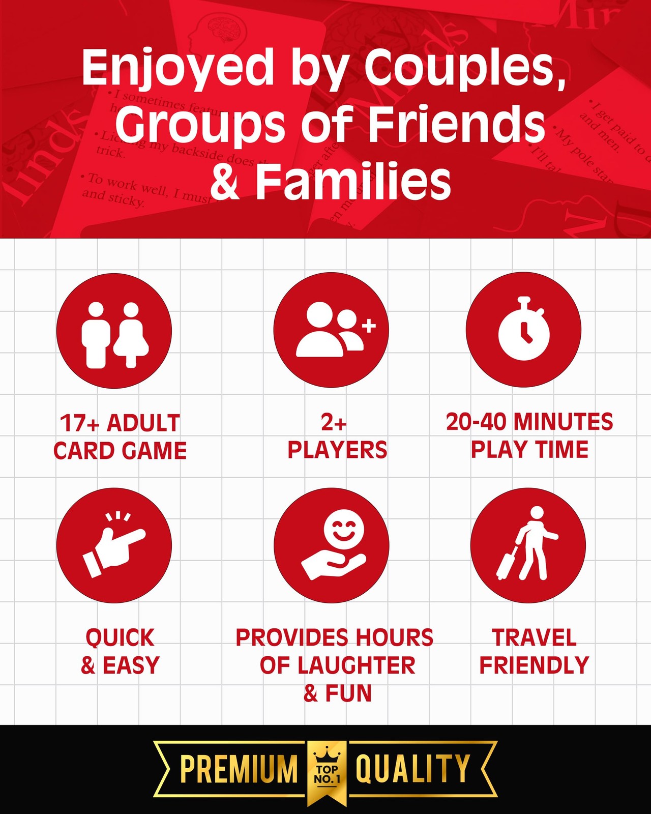 TDC Games Travel Dirty Minds Card Game for Adults, Party Game for Couples Dat…