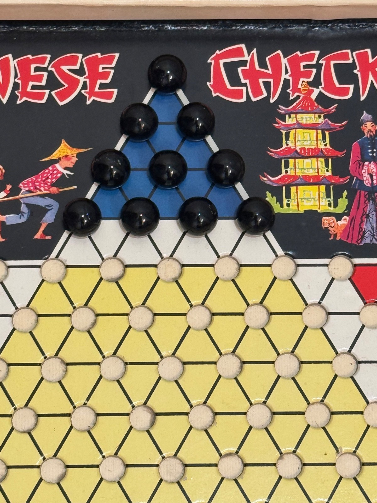 Whitman Chinese Checkers Board Game Vintage 1959