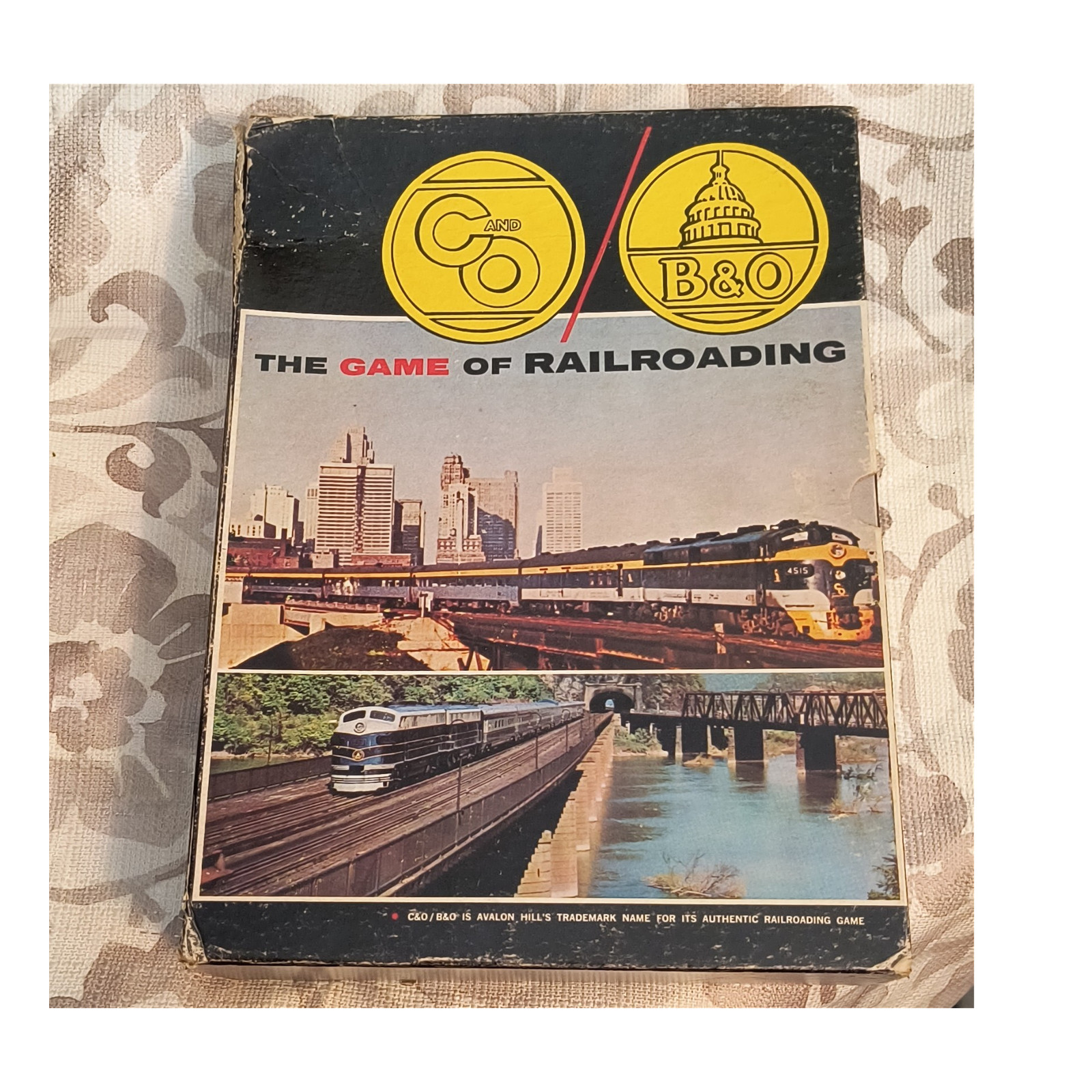 Avalon Hill C&O / B&O: The Game of Railroading Bookcase Game 1969 MPN 802