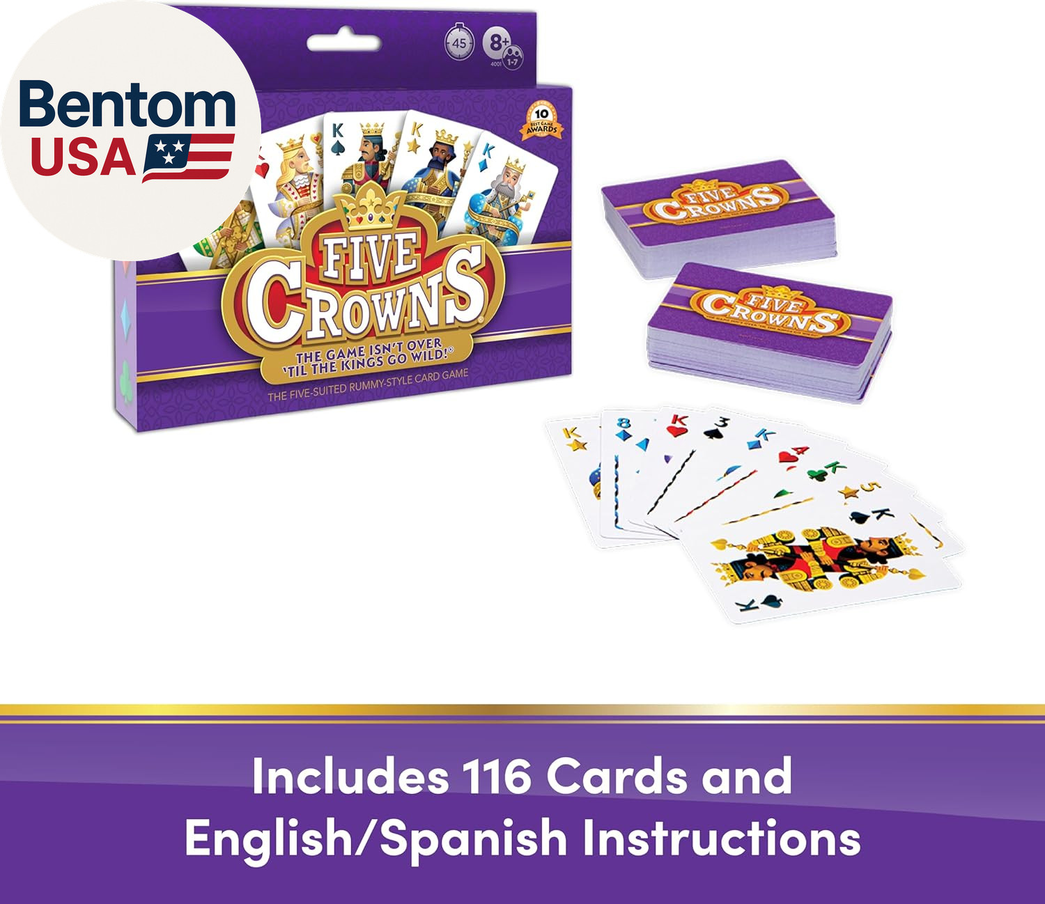 Five Crowns – Card Game for Kids and Adults, Travel and Family Game Night Favori