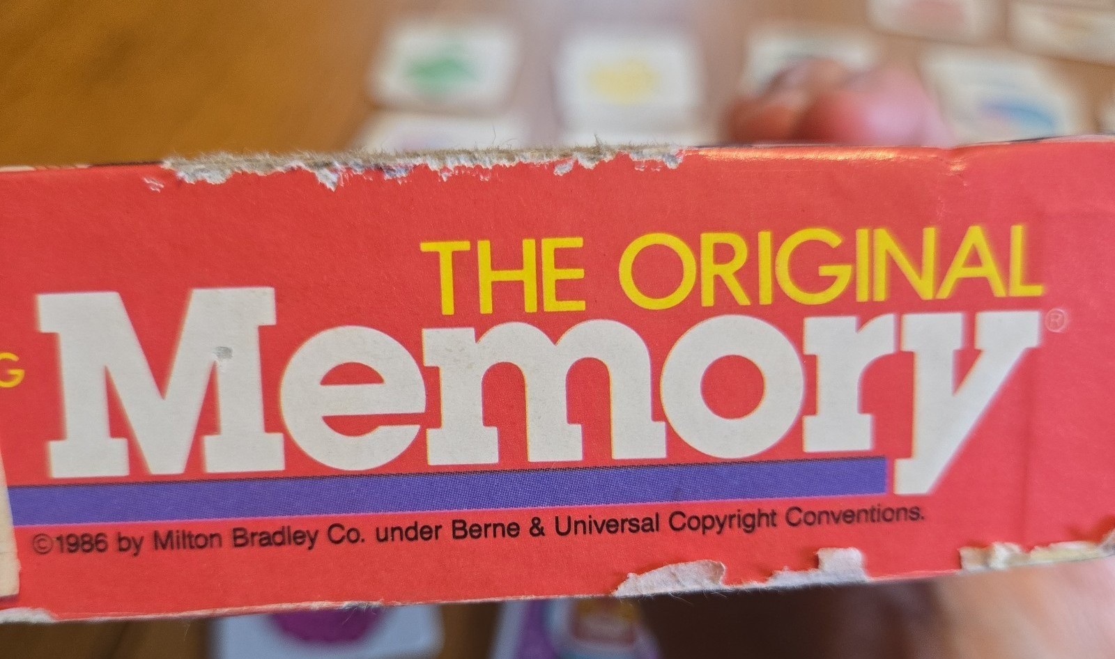 The original memory matching card game by milton bradley 1986