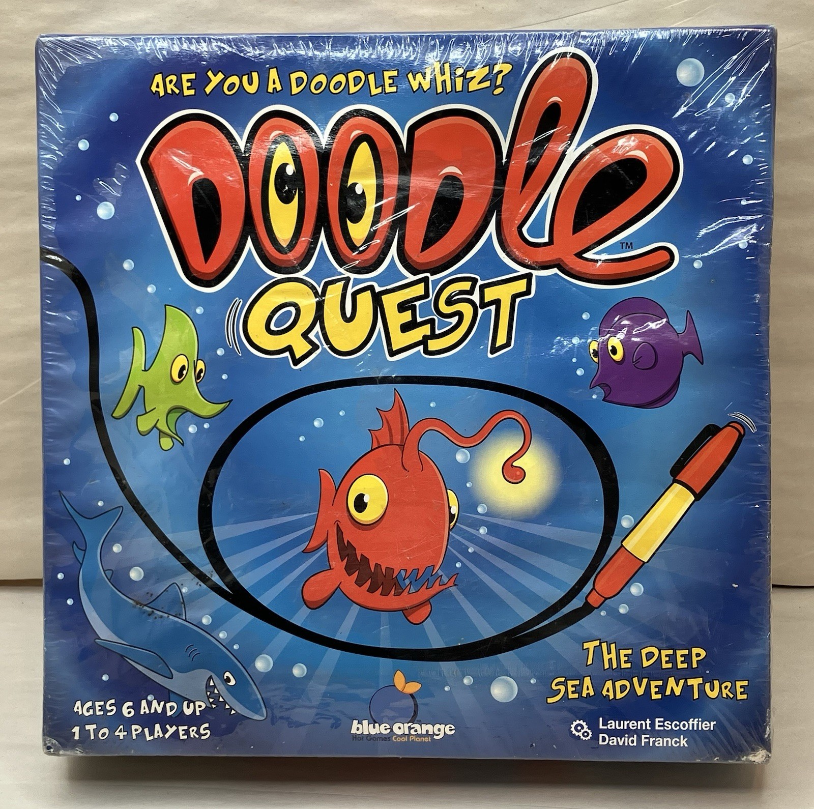 Doodle Quest Deep Sea Adventure Game Blue Orange – SEALED *Read*
