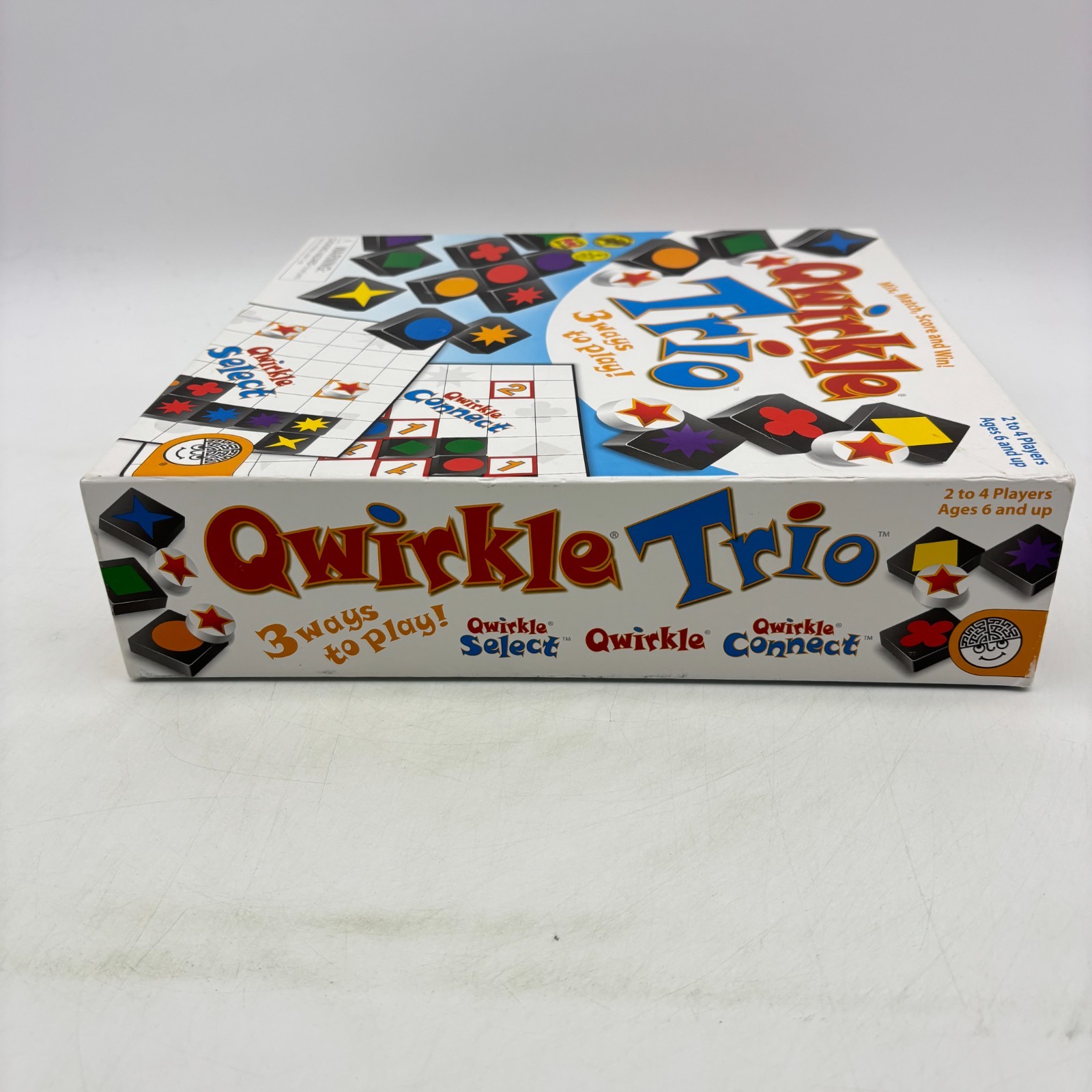 Qwirkle Trio 3 in 1 Game COMPLETE MindWare 2013 Tiles Strategy Select Connect