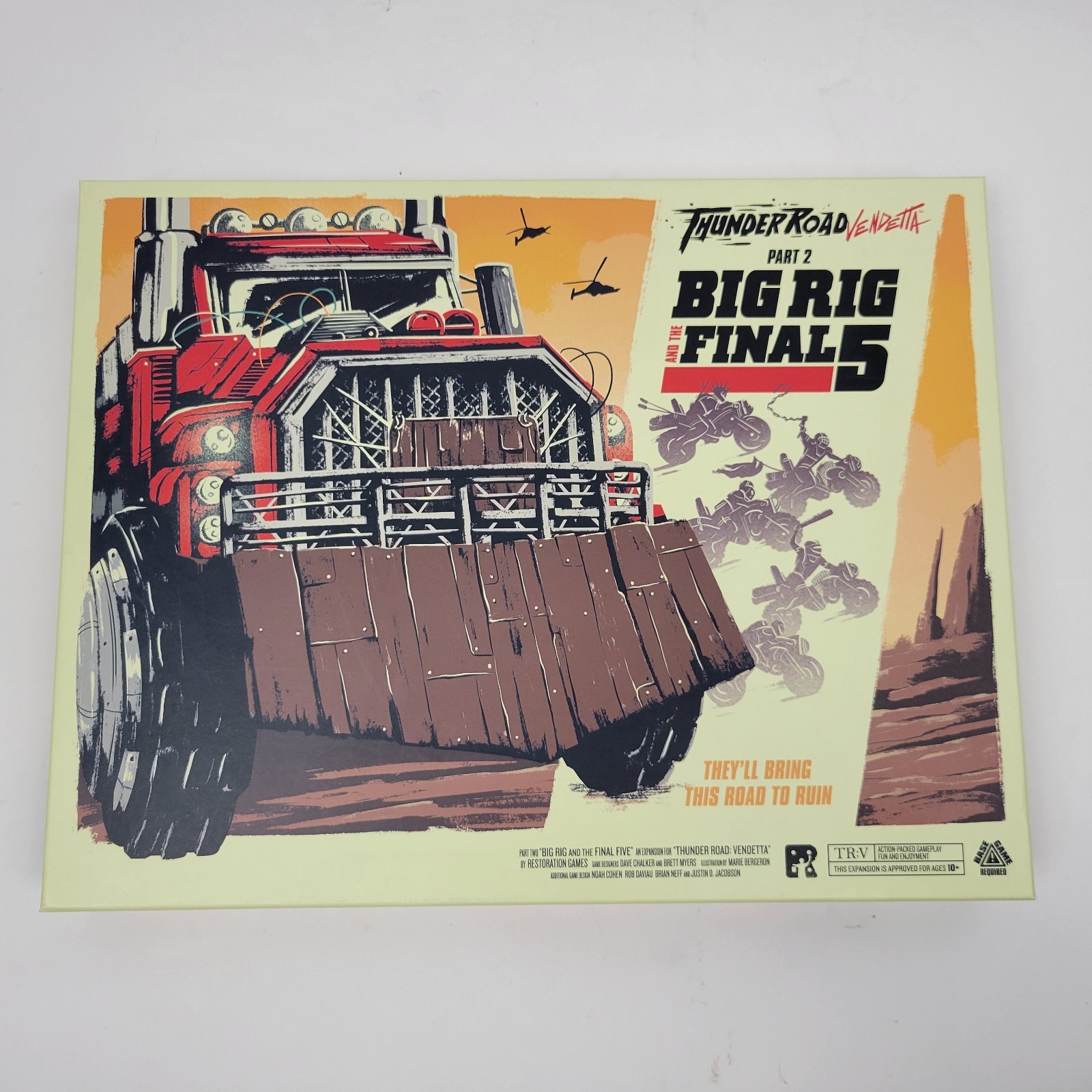 Restoration Games Thunder Road Vendetta Big Rig and the Final 5 OPEN BOX