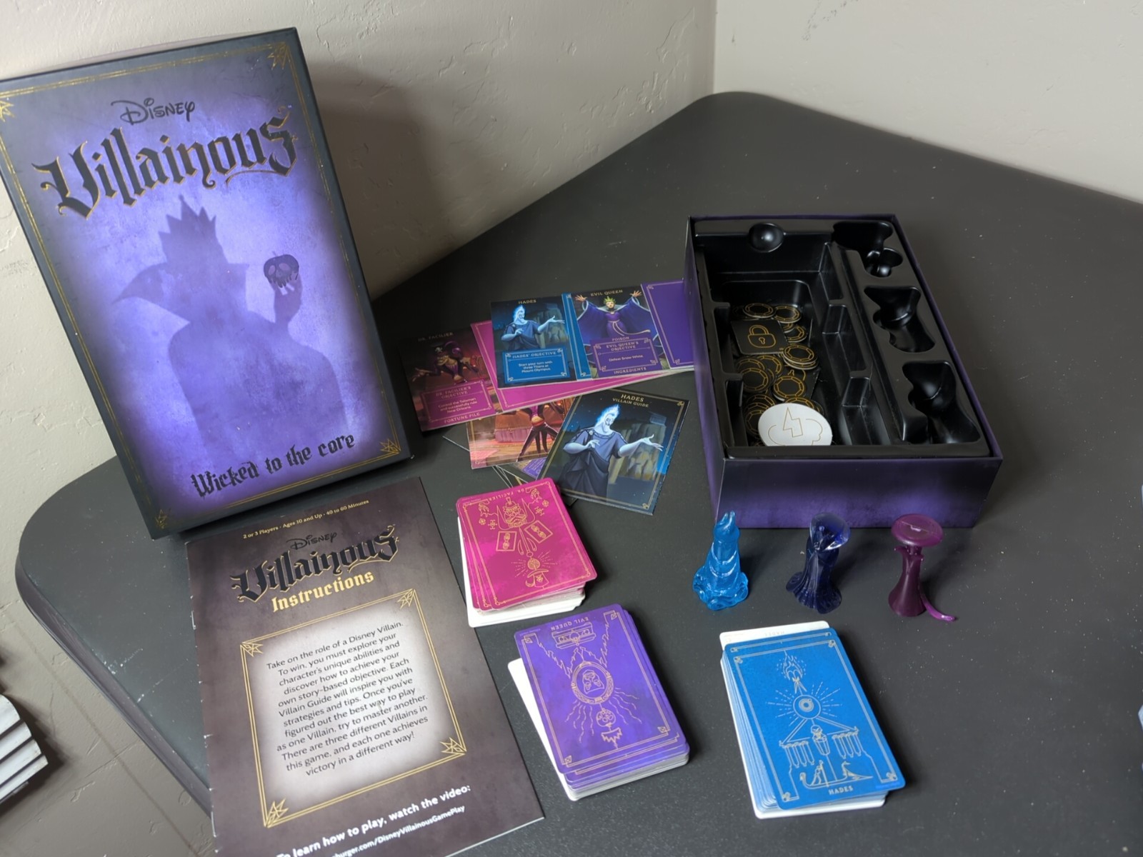 Ravensburger Disney Villainous: Wicked to The Core Board Game 100% Complete